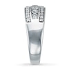 Thumbnail Image 3 of Previously Owned Diamond Anniversary Ring 1 ct tw Round-cut 14K White Gold - Size 9.5