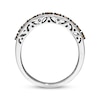 Thumbnail Image 2 of Previously Owned Brown & White Diamond Anniversary Band 3/4 ct tw Round-cut 14K White Gold Size 10