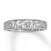 Thumbnail Image 1 of Previously Owned Diamond Anniversary Ring 1/20 ct tw Round-cut 10K White Gold - Size 9.75