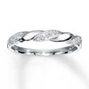 Thumbnail Image 0 of Previously Owned Diamond Anniversary Ring 1/20 ct tw Round-cut 10K White Gold - Size 9.5