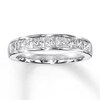 Thumbnail Image 1 of Previously Owned Diamond Anniversary Band 1 ct tw Princess-cut 14K White Gold - Size 10.75