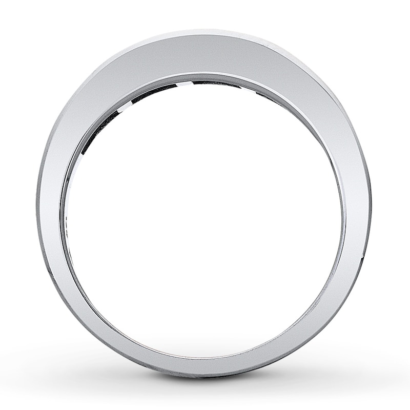 Main Image 2 of Previously Owned Diamond Anniversary Band 1 ct tw Princess-cut 14K White Gold - Size 10.75