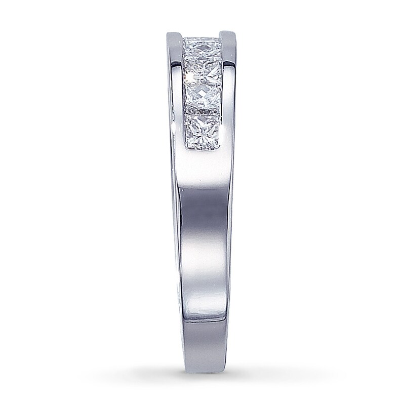 Previously Owned Diamond Anniversary Band 1 ct tw Princess-cut 14K White Gold - Size 10.75