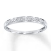 Thumbnail Image 1 of Previously Owned Diamond Accent Anniversary Band 10K White Gold - Size 10.25