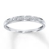 Thumbnail Image 1 of Previously Owned Diamond Accent Anniversary Band 10K White Gold - Size 9.5