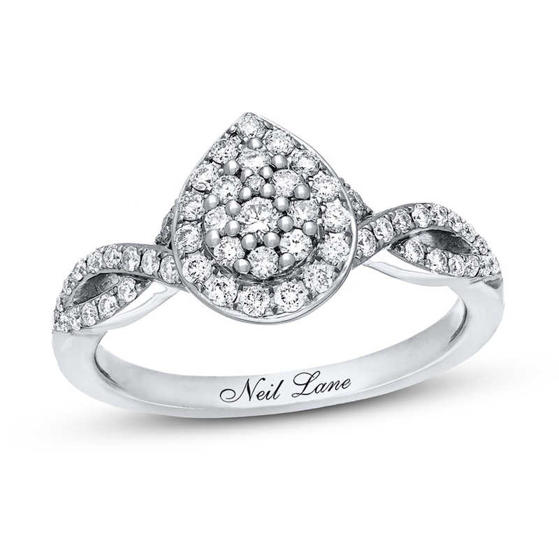 Main Image 1 of Previously Owned Neil Lane Diamond Ring 1/2 ct tw Round-cut 14K White Gold - Size 4