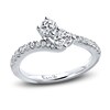 Thumbnail Image 1 of Previously Owned Ever Us Two-Stone Anniversary Ring 3/4 ct tw Round-cut Diamonds 14K White Gold - Size 9