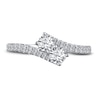 Thumbnail Image 3 of Previously Owned Ever Us Two-Stone Anniversary Ring 3/4 ct tw Round-cut Diamonds 14K White Gold - Size 9