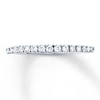 Thumbnail Image 1 of Previously Owned Diamond Anniversary Band 1/4 ct tw Round-cut 14K White Gold - Size 10.25