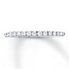 Previously Owned Diamond Wedding Band 1/4 ct tw Round-cut 10K White Gold