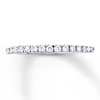 Thumbnail Image 0 of Previously Owned Diamond Wedding Band 1/4 ct tw Round-cut 10K White Gold - Size 8.75