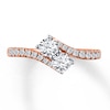 Previously Owned Ever Us Two-Stone Anniversary Ring 1 ct tw Round-cut Diamonds 14K Rose Gold