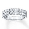Thumbnail Image 1 of Previously Owned Diamond Anniversary Band 1 ct tw Round-cut 14K White Gold - Size 11.75