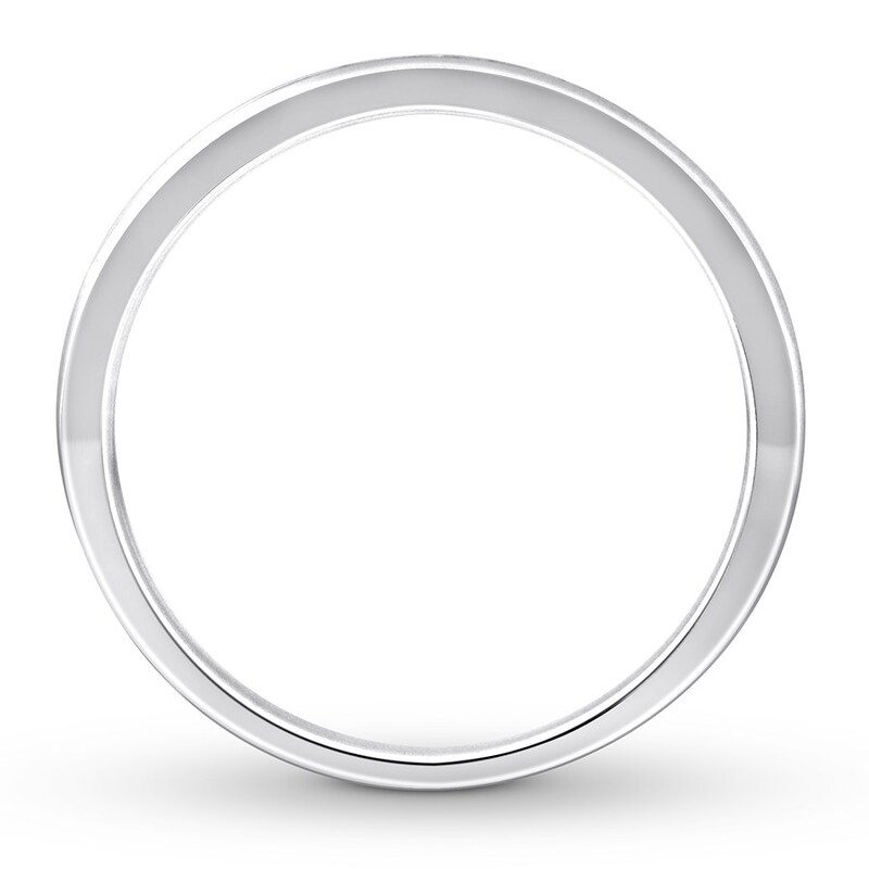 Main Image 2 of Previously Owned Diamond Anniversary Band 1/4 ct tw Round-cut 10K White Gold - Size 10.25