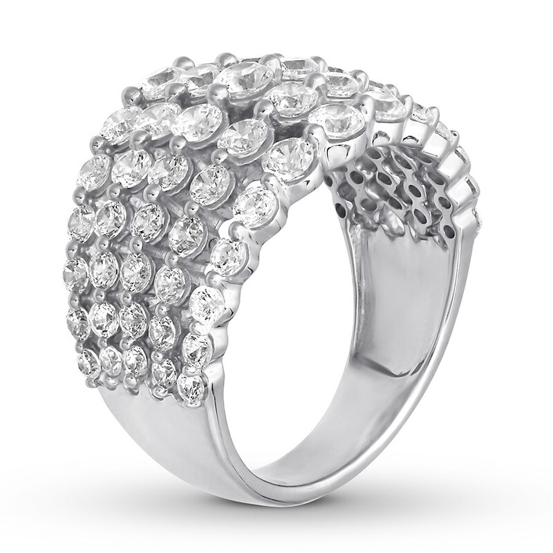 Main Image 3 of Previously Owned Diamond Ring 2-1/2 ct tw Round-cut 10K White Gold Size 8.5