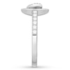 Thumbnail Image 3 of Previously Owned Signature Heart Diamond Ring 1/4 ct tw Round-cut Sterling Silver - Size 10.5