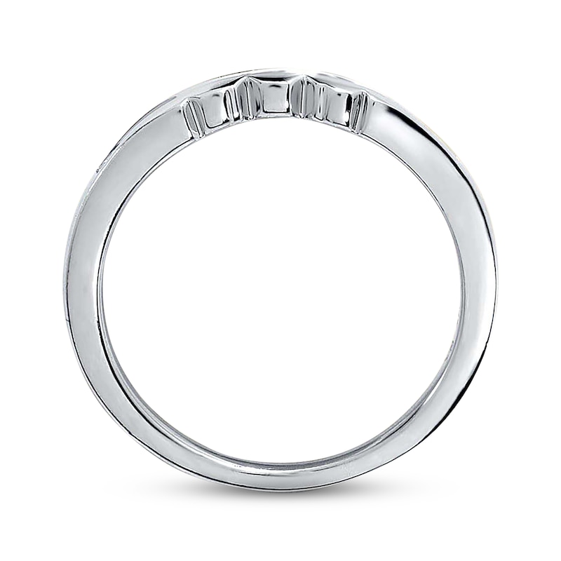 Main Image 2 of Previously Owned Diamond Wedding Band 1/5 ct tw Princess-cut 14K White Gold - Size 4