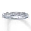 Thumbnail Image 1 of Previously Owned Diamond Wedding Band 3/4 ct tw Princess-cut 14K White Gold - Size 9.5