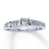 Thumbnail Image 0 of Previously Owned Diamond Engagement Ring 5/8 ct tw Princess-cut 14K White Gold - Size 4.25