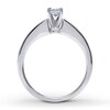 Thumbnail Image 1 of Previously Owned Diamond Engagement Ring 5/8 ct tw Princess-cut 14K White Gold - Size 4.25