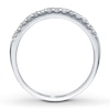 Thumbnail Image 2 of Previously Owned Diamond Wedding Band 1/4 ct tw Round-cut 14K White Gold Size 4