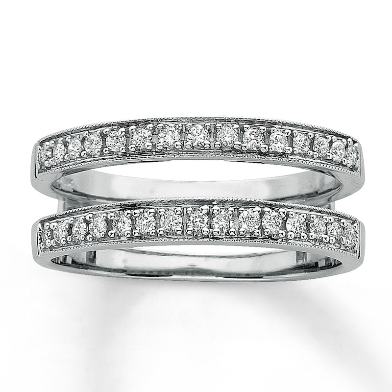Previously Owned Diamond Wedding Bands 1/3 ct tw Round-cut 14K White Gold - Size 10.75