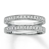 Thumbnail Image 1 of Previously Owned Diamond Wedding Bands 1/3 ct tw Round-cut 14K White Gold - Size 4.25