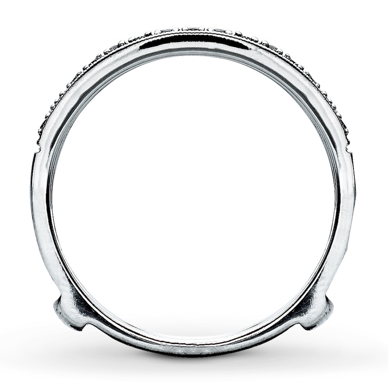 Main Image 2 of Previously Owned Diamond Wedding Bands 1/3 ct tw Round-cut 14K White Gold - Size 4.25