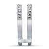 Thumbnail Image 3 of Previously Owned Diamond Wedding Bands 1/3 ct tw Round-cut 14K White Gold - Size 4.25