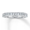 Previously Owned Diamond Wedding Band 3/8 ct tw Princess-cut 14K White Gold