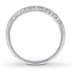 Thumbnail Image 2 of Previously Owned Band 1/8 ct tw Round-cut Diamonds 14K White Gold - Size 10.25