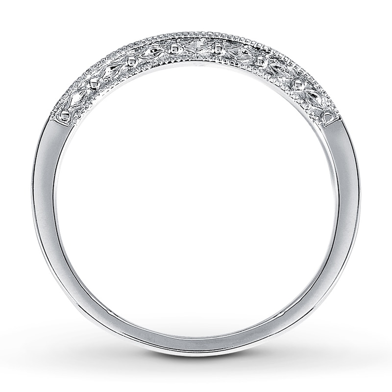 Previously Owned Band 1/8 ct tw Round-cut Diamonds 14K White Gold
