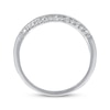 Thumbnail Image 2 of Previously Owned Wedding Band 1/8 ct tw Round-cut Diamonds 14K White Gold - Size 4.5