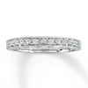 Thumbnail Image 1 of Previously Owned Diamond Wedding Band 1/4 ct tw Round-cut 14K White Gold - Size 3