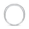 Thumbnail Image 2 of Previously Owned Diamond Wedding Band 1/20 ct tw Round-cut 10K White Gold - Size 4.5