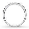 Thumbnail Image 2 of Previously Owned Diamond Wedding Band 1/20 ct tw Round-cut 10K White Gold - Size 9.5
