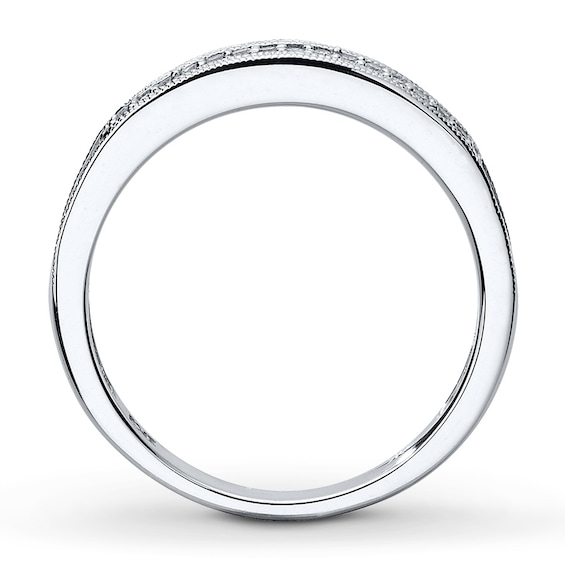 Thumbnail Image 2 of Previously Owned Wedding Band 1/20 ct tw Round-cut Diamonds 10K White Gold Size 9.5
