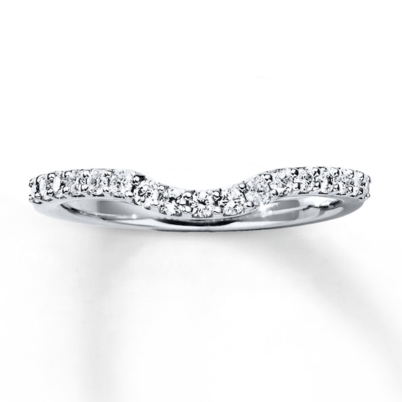 Previously Owned Diamond Wedding Band 1/4 ct tw Round-cut 14K White Gold Size 4.25