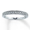 Thumbnail Image 0 of Previously Owned Diamond Wedding Band 1/4 ct tw Round-cut 14K White Gold - Size 4
