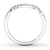 Thumbnail Image 1 of Previously Owned Diamond Wedding Band 1/8 ct tw Round-cut 14K White Gold - Size 3.5