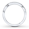 Thumbnail Image 1 of Previously Owned Diamond Wedding Band 1/6 ct tw Round-cut 14K White Gold - Size 3.75