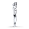 Thumbnail Image 2 of Previously Owned Diamond Wedding Band 1/6 ct tw Round-cut 14K White Gold - Size 3.75