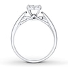 Thumbnail Image 1 of Previously Owned Diamond Engagement Ring 1/4 ct tw Round-cut 10K White Gold - Size 10.75