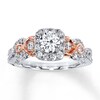 Thumbnail Image 1 of Previously Owned Diamond Engagement Ring 1 ct tw Round-cut 14K Two-Tone Gold - Size 9.75