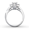 Thumbnail Image 1 of Previously Owned Three-Stone Diamond Engagement Ring 1 ct tw Princess-cut 14K White Gold - Size 3.75