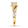 Thumbnail Image 2 of Previously Owned Diamond Engagement Ring 5/8 ct tw Princess & Round-cut 10K Yellow Gold - Size 10.25