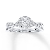 Previously Owned Diamond Engagement Ring 1/2 ct tw Round-cut 10K White Gold