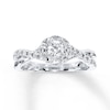 Thumbnail Image 0 of Previously Owned Diamond Engagement Ring 1/2 ct tw Round-cut 10K White Gold - Size 10