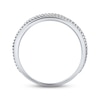 Thumbnail Image 2 of Previously Owned Men's THE LEO Diamond Twist Wedding Band 1/4 ct tw Round-cut 14K White Gold - Size 13