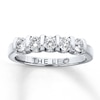 Thumbnail Image 0 of Previously Owned THE LEO Diamond Wedding Band 5/8 ct tw Round-cut 14K White Gold - Size 4